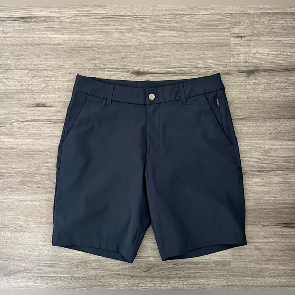 Lululemon Men's Commission Short Slim Warpstreme 9" Size 30 True Navy Blue - Picture 4 of 11
